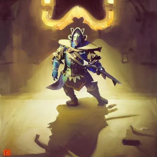 Image similar to greg manchess portrait painting of partially armored knave of hearts from alice in wonderland as overwatch character, medium shot, asymmetrical, profile picture, organic painting, sunny day, matte painting, bold shapes, hard edges, street art, trending on artstation, by huang guangjian, gil elvgren, ruan jia, randy vargas, greg rutkowski