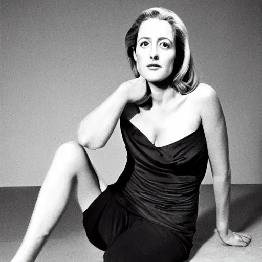 Prompt: gillian anderson by walter vogel, 1 9 6 6