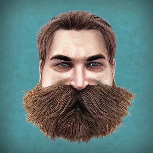 Image similar to beardthug, hyperrealistic