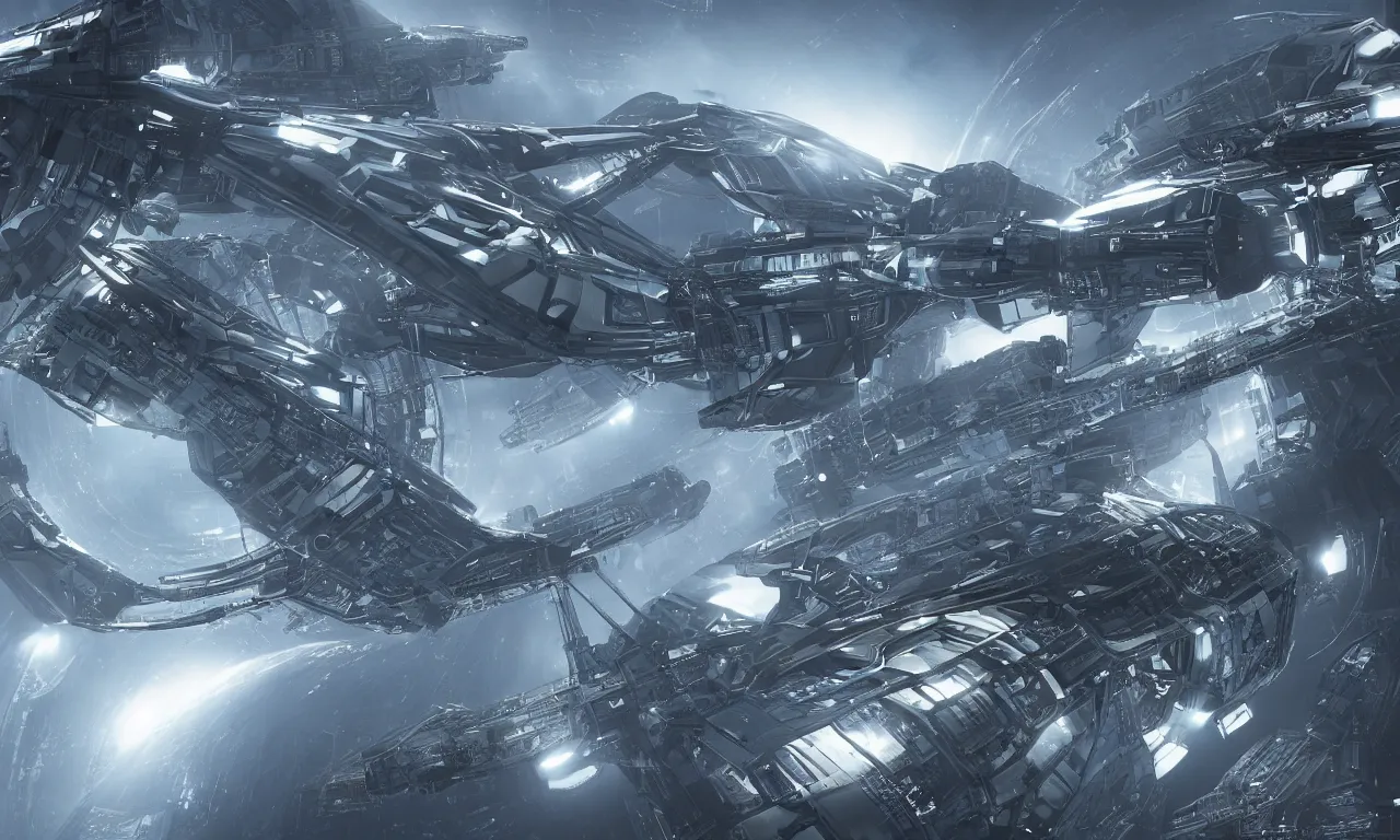 Image similar to Starport, starship on the runway, hyperrealistic mixed media, stunning 3d render inspired art by P. Craig Russell and Barry Windsor-Smith + perfect facial symmetry + dim volumetric lighting, 8k octane beautifully detailed render, post-processing, extremely hyperdetailed, intricate futuristic mechanic parts, epic composition, grim yet sparkling atmosphere, cinematic lighting + masterpiece, trending on artstation