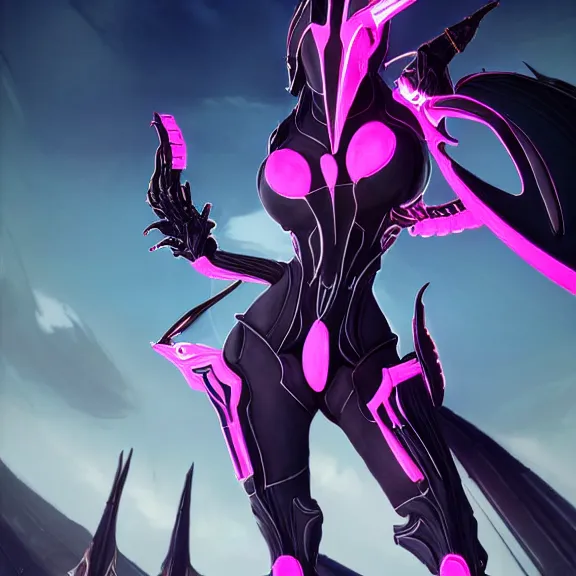 Prompt: highly detailed giantess shot exquisite warframe fanart, looking up at a giant 500 foot tall beautiful stunning saryn prime female warframe, as a stunning anthropomorphic robot female dragon, looming over you, dancing elegantly over you, your view upward between the legs, white sleek armor with glowing fuchsia accents, proportionally accurate, anatomically correct, sharp robot dragon paws, two arms, two legs, camera close to the legs and feet, giantess shot, upward shot, ground view shot, leg and thigh shot, epic low shot, high quality, captura, realistic, professional digital art, high end digital art, furry art, macro art, giantess art, anthro art, DeviantArt, artstation, Furaffinity, 3D realism, 8k HD octane render, epic lighting, depth of field