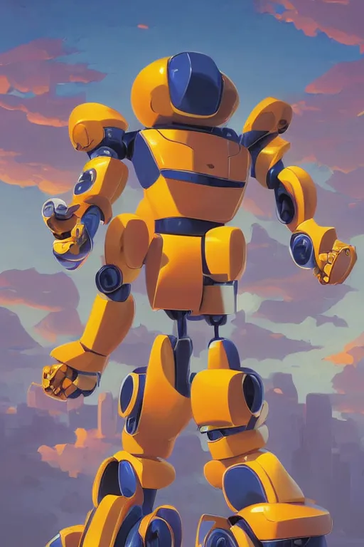 Image similar to metabots medabots medarotto medarot robot minimalist comics, behance hd by jesper ejsing, by rhads, makoto shinkai and lois van baarle, ilya kuvshinov, rossdraws global illumination ray tracing hdr radiating a glowing aura