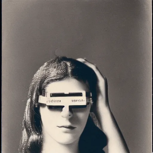 Prompt: The ‘Naive Oculus’ by Man Ray, auction catalogue photo (early rayograph), private collection, dromoscoped
