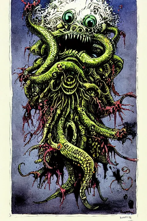 Image similar to chthulu by ralph steadman