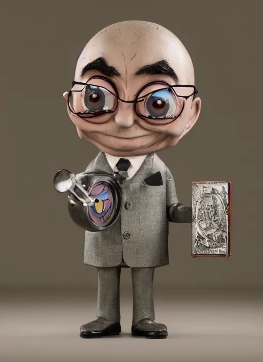 Prompt: full body of a tin toy mr bean, depth of field, zeiss lens, detailed, symmetrical, centered, fashion photoshoot, by nicoletta ceccoli, mark ryden, lostfish, earl nore, hyung tae, frank frazetta, breathtaking, 8 k resolution, extremely detailed, beautiful, establishing shot, artistic, hyperrealistic, octane render