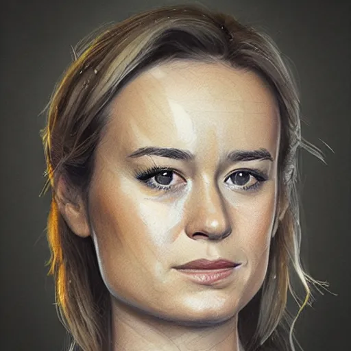 Image similar to brie larson portrait made out of cheese, brie, concept art, matte painting