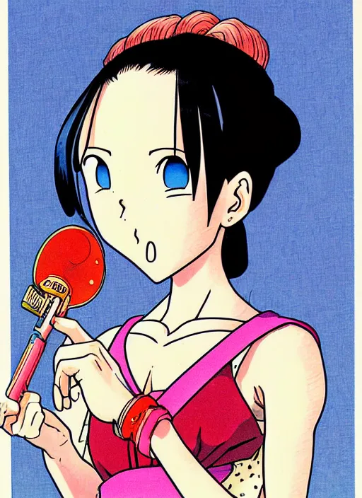 Image similar to a portrait of a pretty young lady by akira toriyama