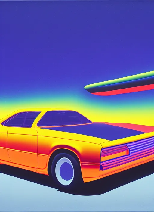 Image similar to drifting car by shusei nagaoka, kaws, david rudnick, airbrush on canvas, pastell colours, cell shaded, 8 k,