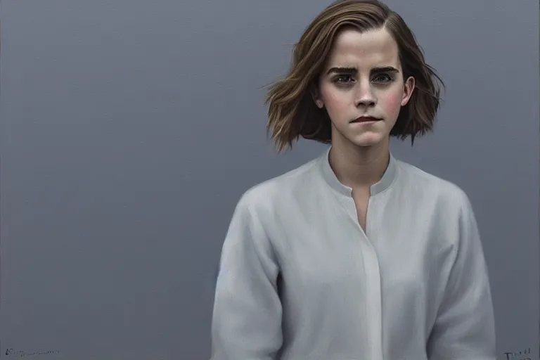 Image similar to portrait of emma watson artwork by tim eitel