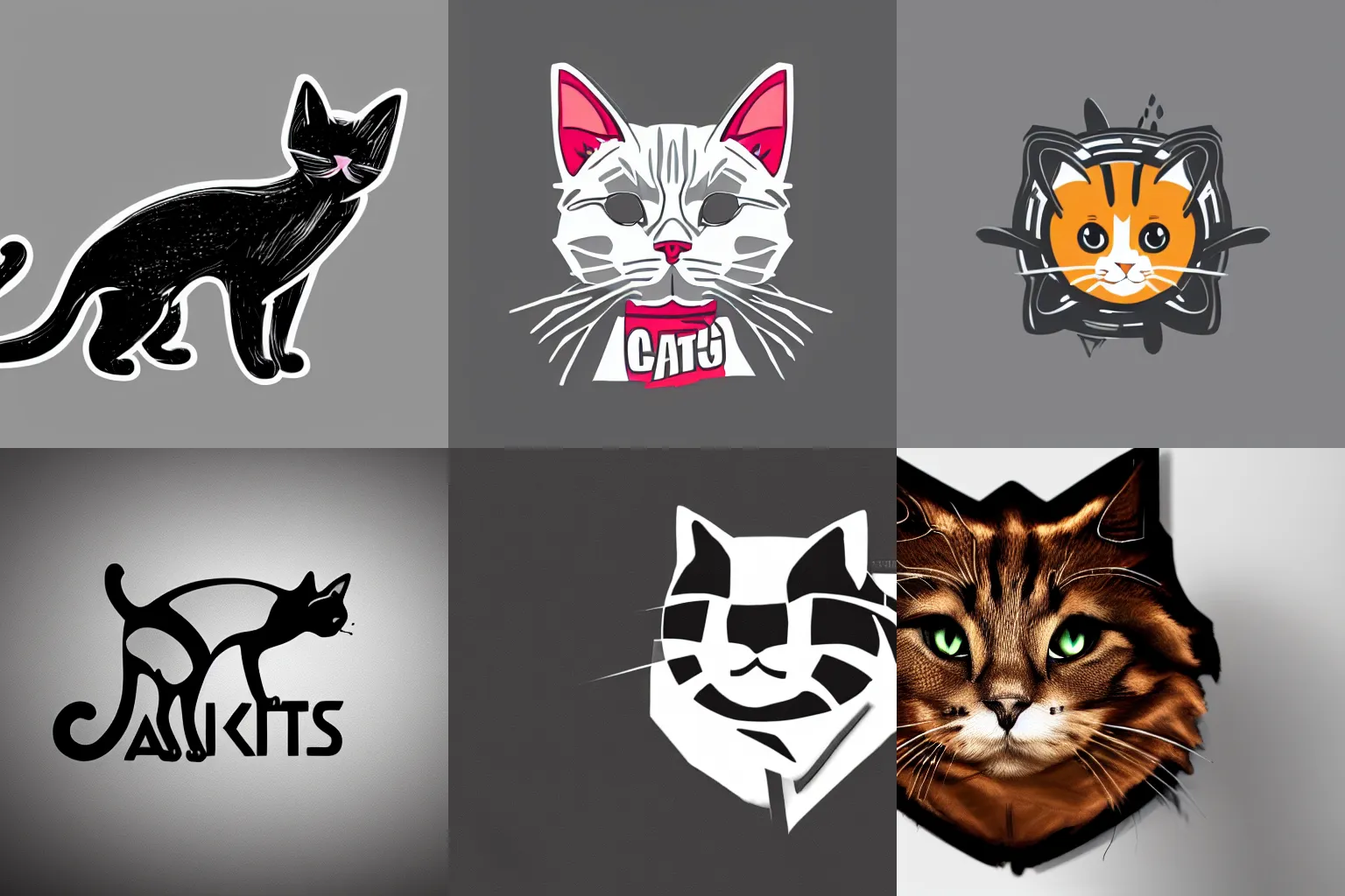 Image similar to A logo design of a cat. trending on artstation, 8k HD wallpaper
