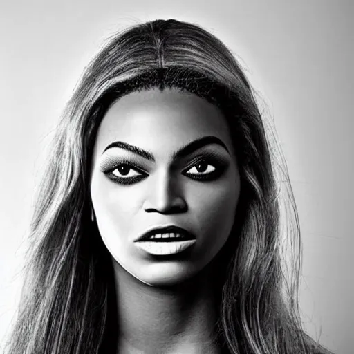 Image similar to bee with human face resembling beyonce