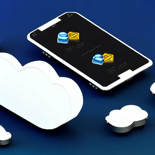 Prompt: a cloud computing isometric 3 d icons for mobile game, 8 k resolution, gamedesign, octane render, blender 3 d