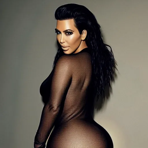 Image similar to kim kardashian photoshoot from behind