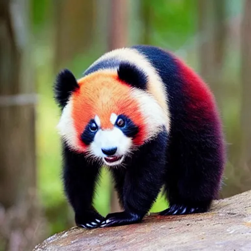 Image similar to adorable crimson panda