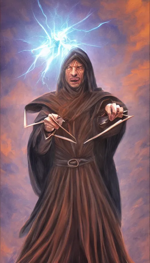 Image similar to powerful wizard by simon kenedy