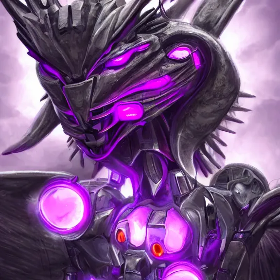 Image similar to detailed mawshot of a giant beautiful stunning goddess anthropomorphic hot robot mecha female dragon, silver sharp streamlined armor, detailed maw, glowing Purple LED eyes, eating a tiny human, food pov, micro pov, dragon art, macro art, furry art, vore, furaffinity, DeviantArt, Eka's Portal, G6