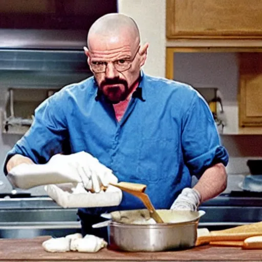 Image similar to walter white cooking