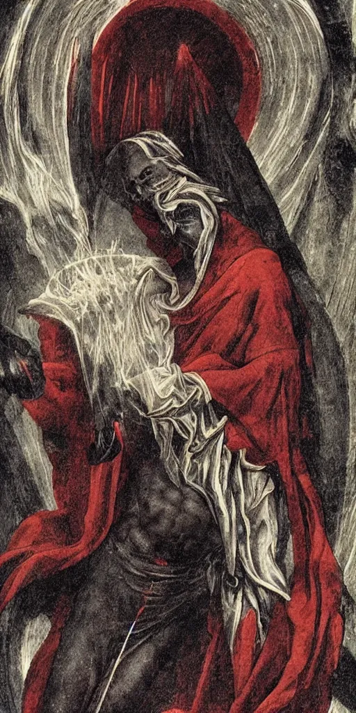 Image similar to ”Inferno as described by Dante, [realistic, detailed, epic]”
