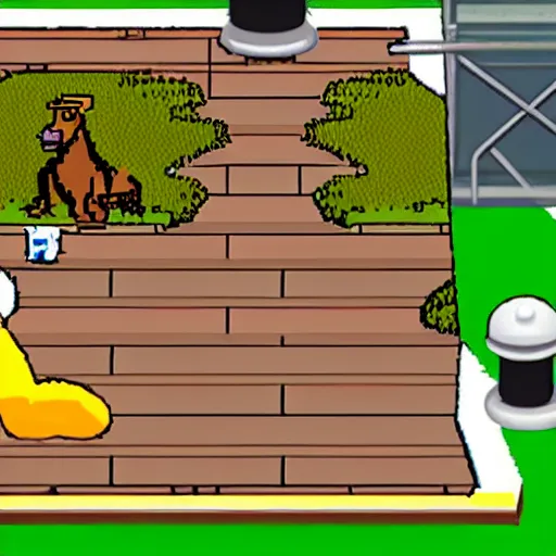 Prompt: george costanza in the video game putt putt saves the zoo