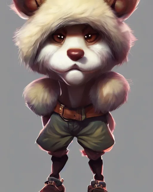 Image similar to character concept art of a cute young male anthropomorphic furry | | cute - fine - face, pretty face, key visual, realistic shaded perfect face, fine details by stanley artgerm lau, wlop, rossdraws, james jean, andrei riabovitchev, marc simonetti, and sakimichan, trending on artstation