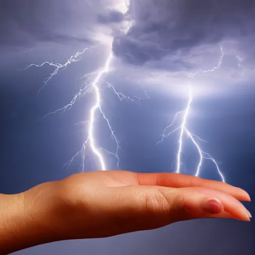 Image similar to lightning storm in my hand