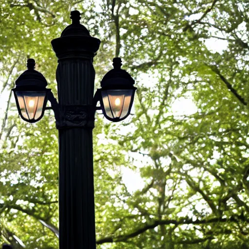 Image similar to a photosynthetic lamppost