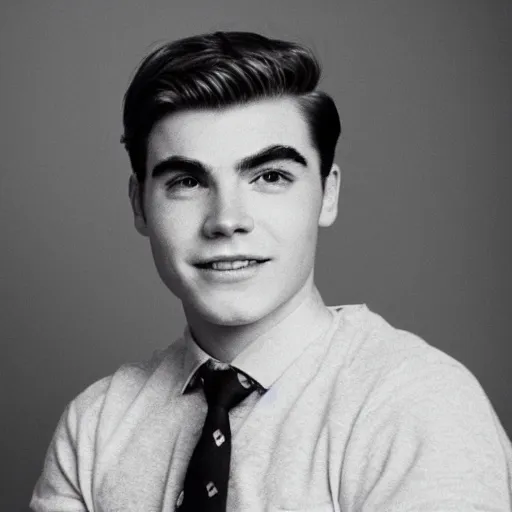 Prompt: A portrait photo of Archie Andrews