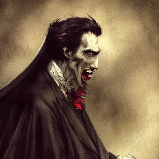 Image similar to dracula count high resolution, high quality, by jean - baptiste monge