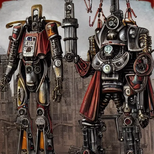 Image similar to adeptus mechanicus