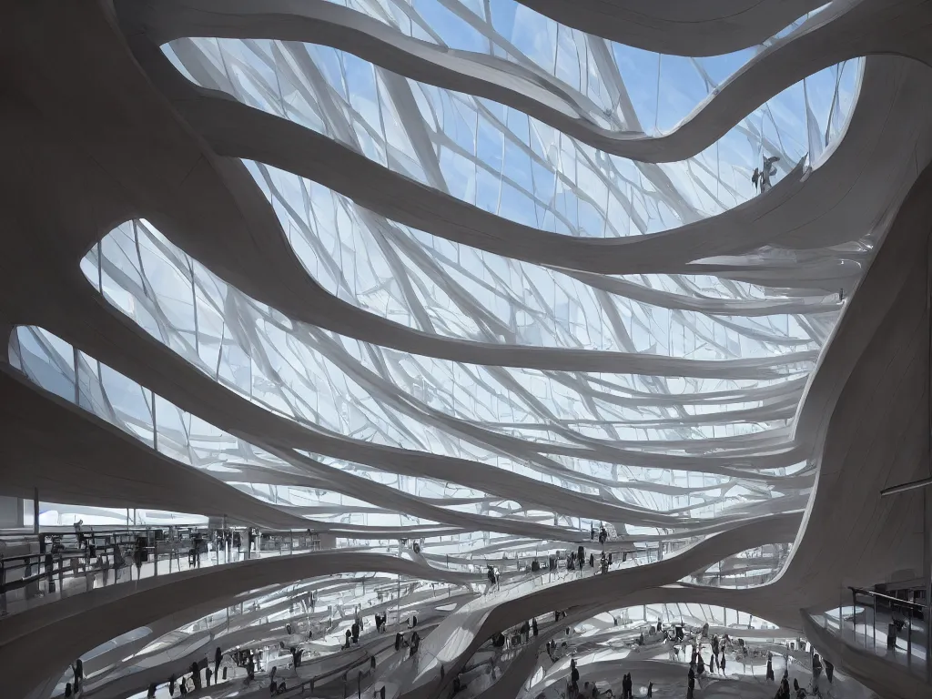 A Photorealistic detailed Santiago Calatrava Design Stable Diffusion