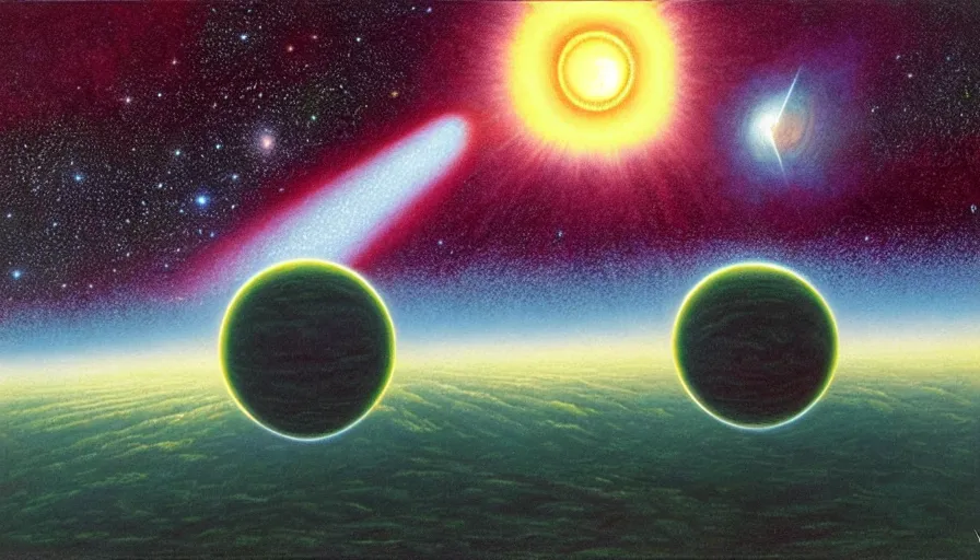 Image similar to the two complementary forces that make up all aspects and phenomena of life, by David A. Hardy