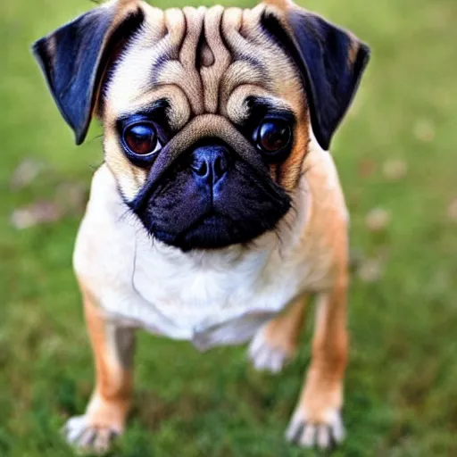 Pug with long store ears