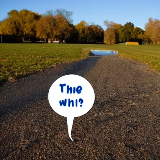 Prompt: white speech bubble in the shape of a golden retriver in front of the blue sky