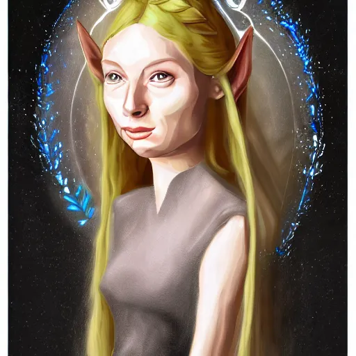 Prompt: galadriel, digital art