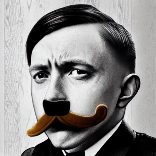 Image similar to tom holland as adolf hitler with Hitler mustache