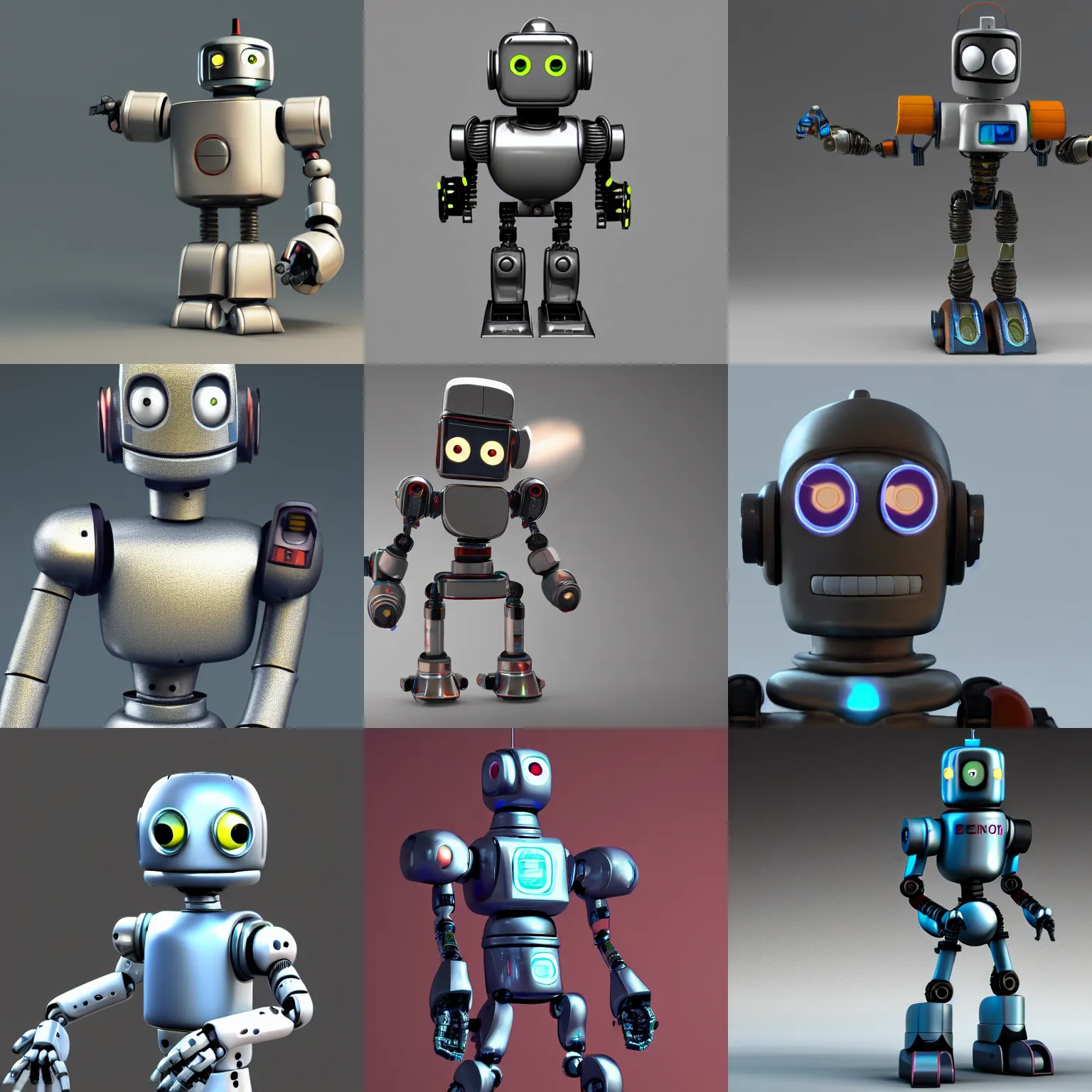Prompt: Bender the robot, high resolution octane render