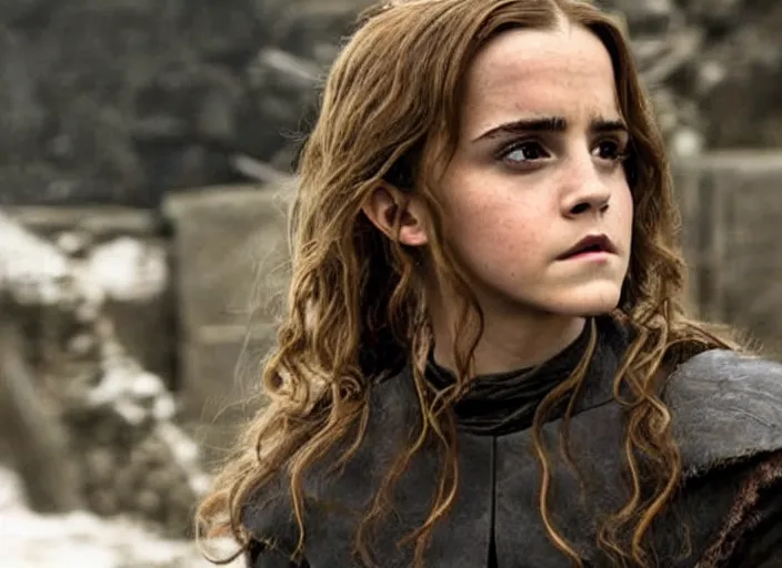 Image similar to emma watson as hermione granger in game of thrones