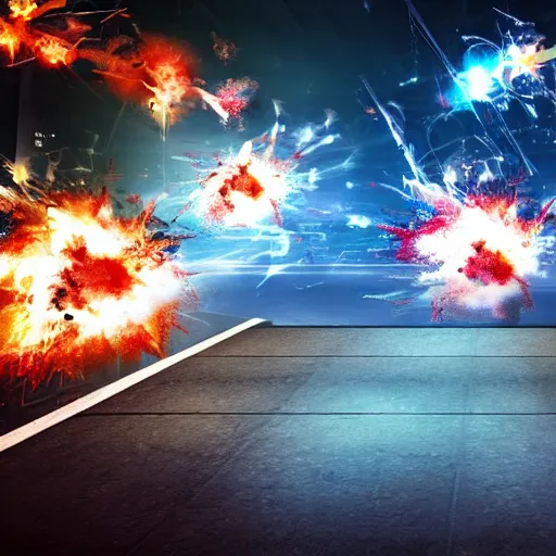 Image similar to explosions on transparent background, video game effects