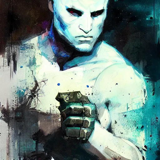 Prompt: moonknight painted by jeremy mann