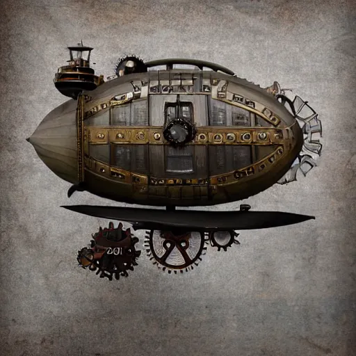 Prompt: steampunk airship in the sky, 35mm 8k product photo