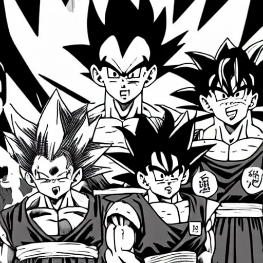 Image similar to still photo of dragon ball (1989), manga,