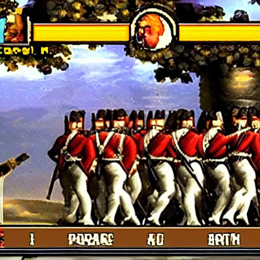 Image similar to screencap of the death of napoleon for the nintendo 6 4