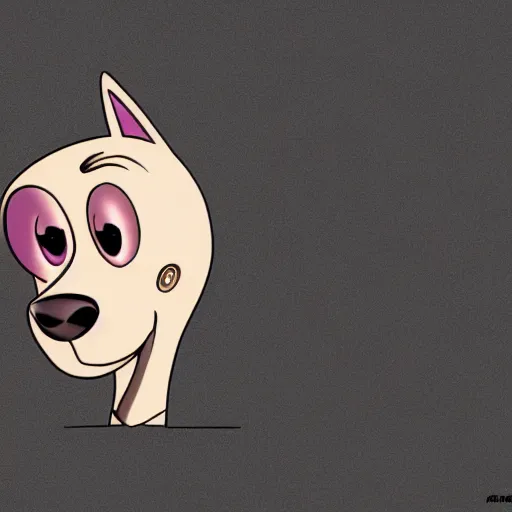 Image similar to courage the cowardly dog, 8k, high definition, highly detailed, photo realistic