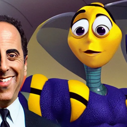 Prompt: the bee movie with jerry seinfeld