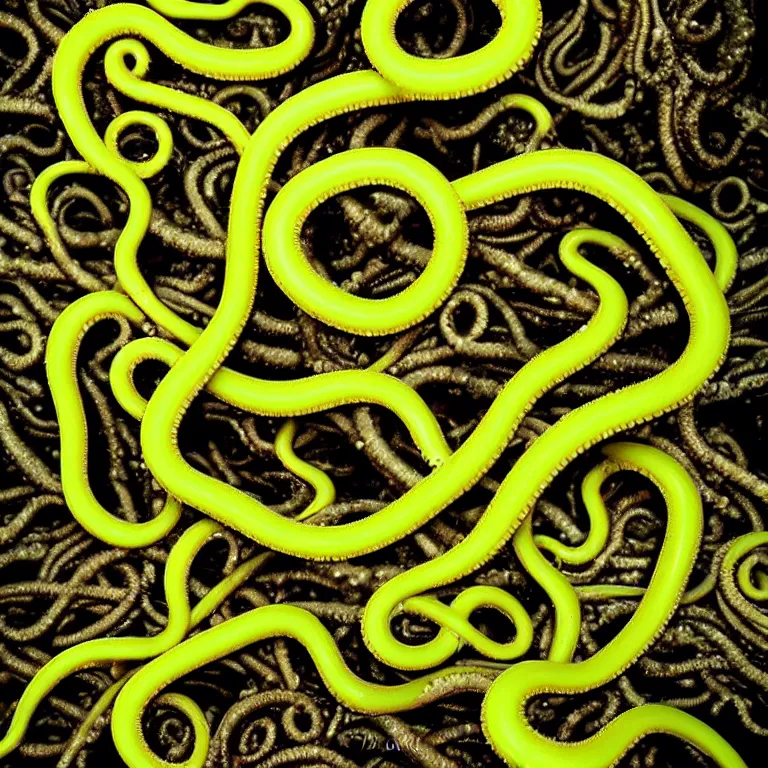 Prompt: lovecraftian slimy tentacles by beksisnki, realphoto,