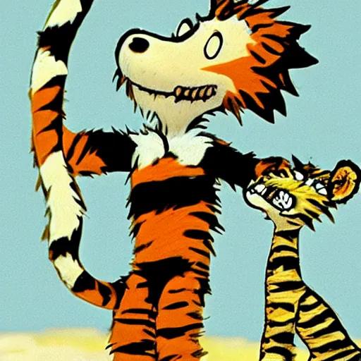 Image similar to calvin and hobbes