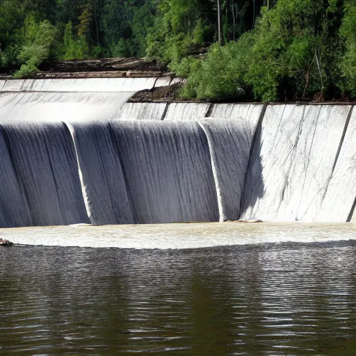 Image similar to ivory dam, the ruling seat of the beaver race, our benevolent overlords