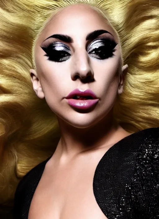 Prompt: lady gaga photoshoot inspired by intel, technology , magazine, Highly realistic. High resolution. Highly detailed. Dramatic. 8k.4k.