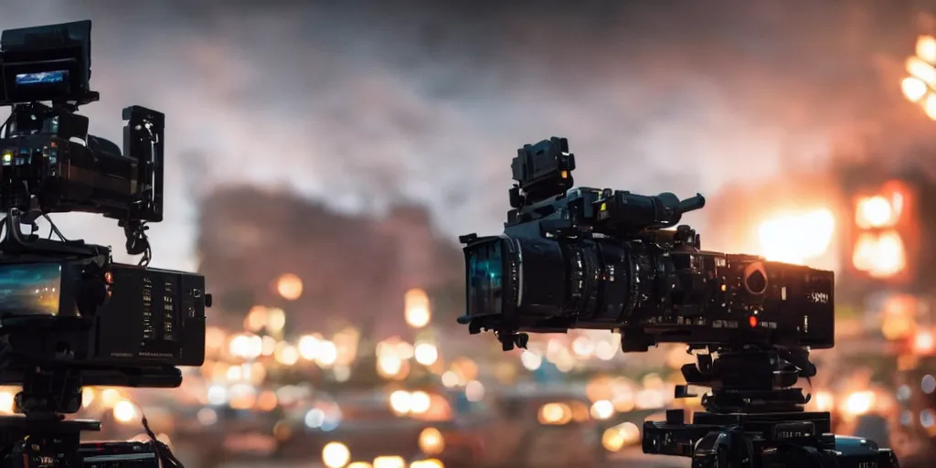 Image similar to epic scene from the new blockbuster, cinematic, shot on an arri alexa, wideangle, bokeh
