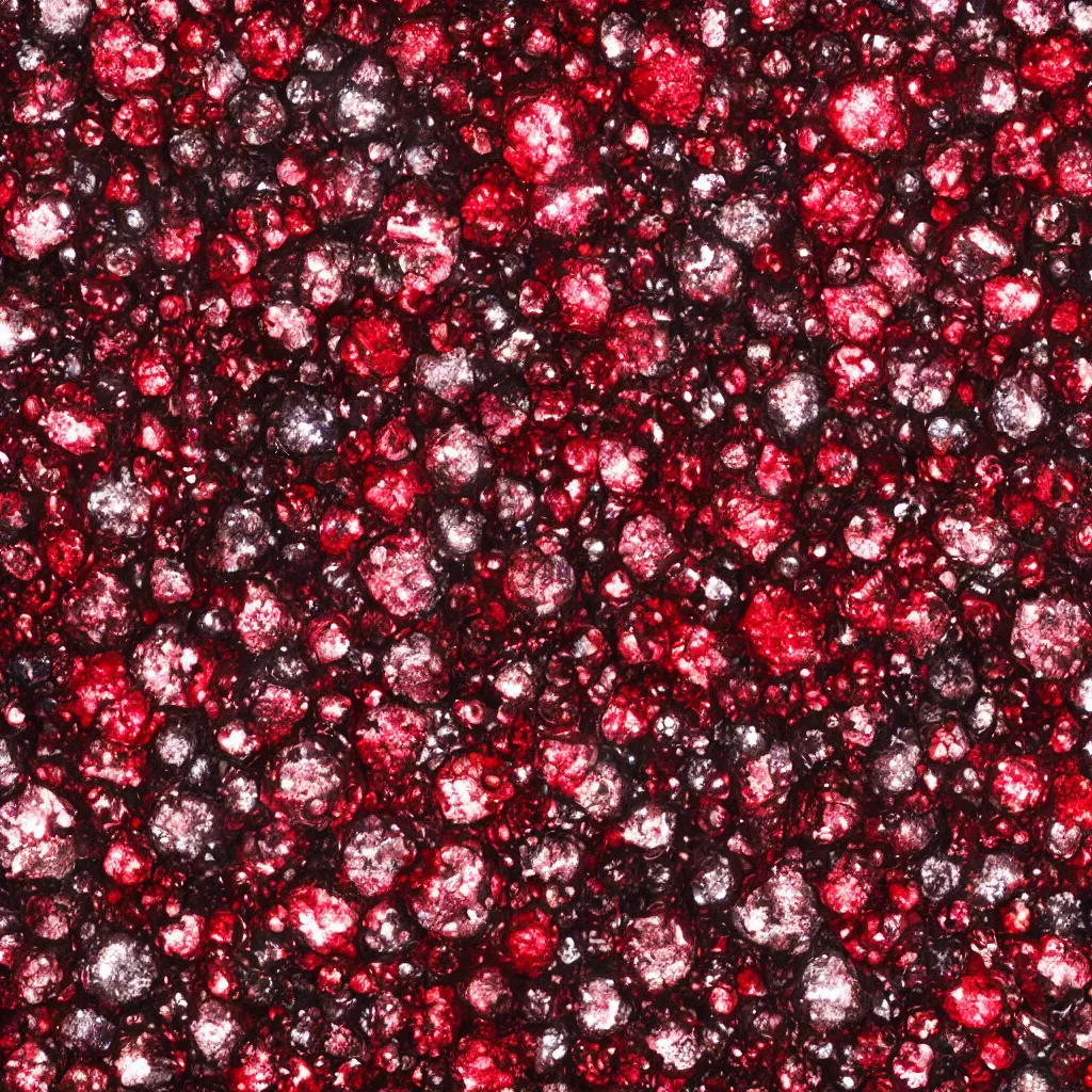 Image similar to red crystals texture, 8 k, photorealistic, ultra realistic, hyperrealistic
